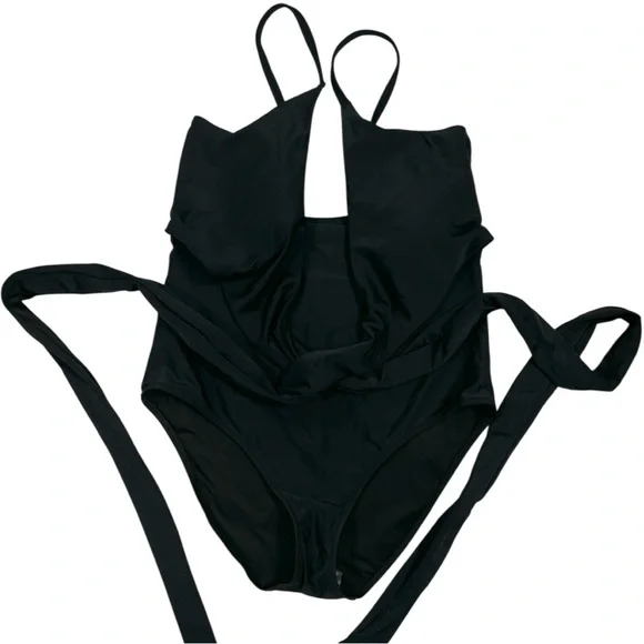 Aerie Black Elegant One Piece Swimsuit - Picture 3 of 6